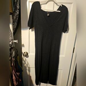 L Midi Soft Black dress
